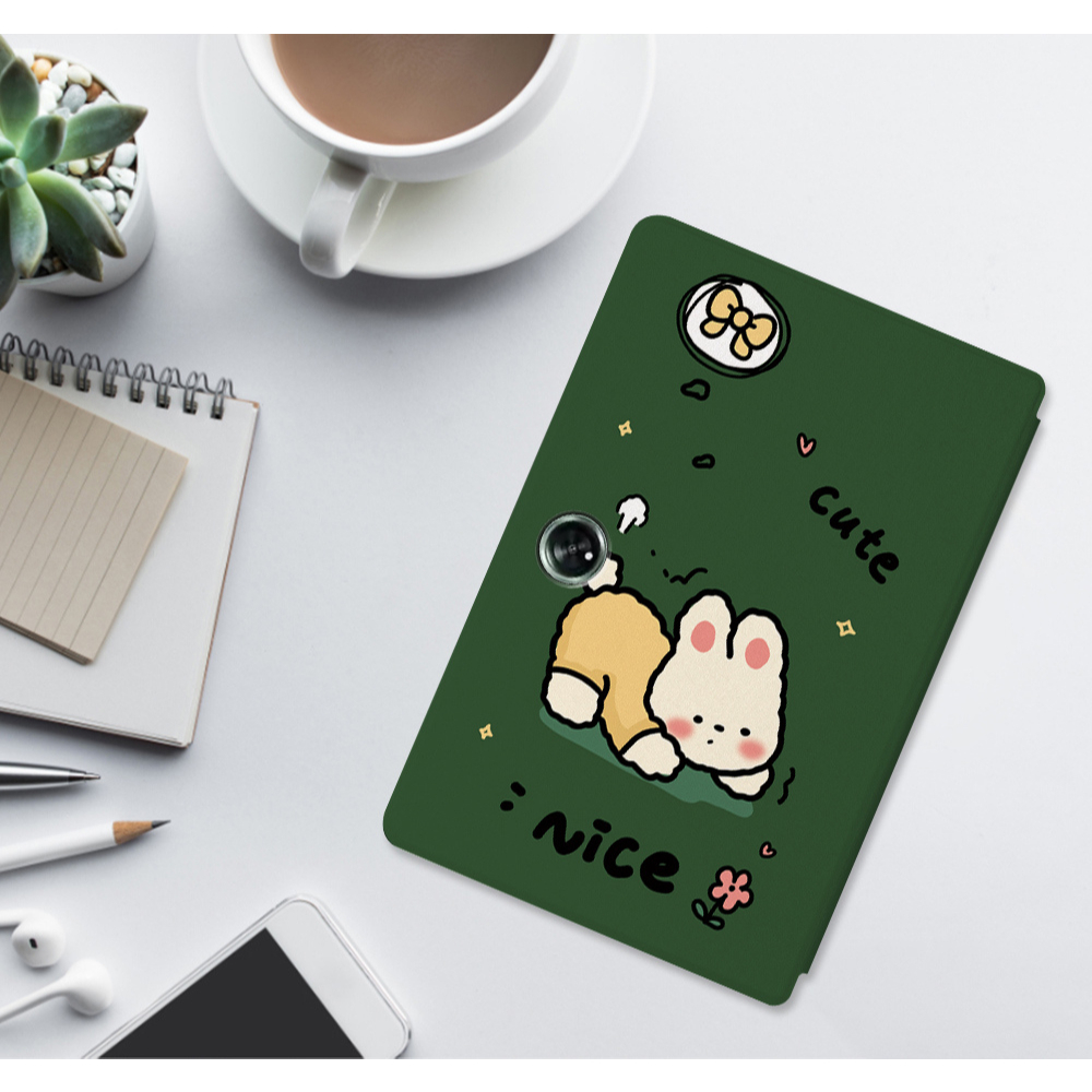 Untuk OnePlus Pad (2023) 11.61 &quot;1+Pad Fashion Tablet Case Seri Kartun Lucu Motif Anime Flip Stand Casing PU Leather Cover Pelindung