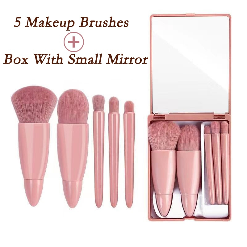 Set brush Makeup Cermin Halus Lembut Untuk Kosmetik Foundation Blush Bedak Eyeshadow Kabuki Blending Makeup brush Alat Kecantikan