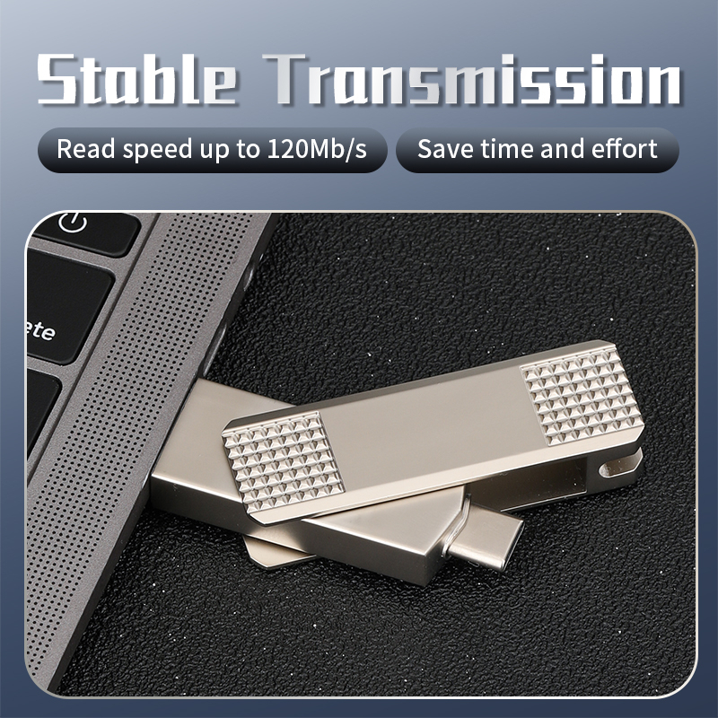 Original USB 3.0 Flashdisk 2in1 OTG metal Tipe-c USB dual OTG USB Flash Drive Anti Air Untuk Komputer