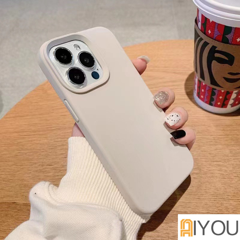 Morandi color mobile iP 14 13 12 11 pro X XR XS MAX mobileip... case i7 i6 6S + 8plus official website liquid silicone case