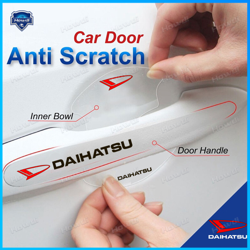 8pc/set Sarung Pelindung Gagang Pintu Mobil Daihatsu Inner Bowl Anti Gores Sticker