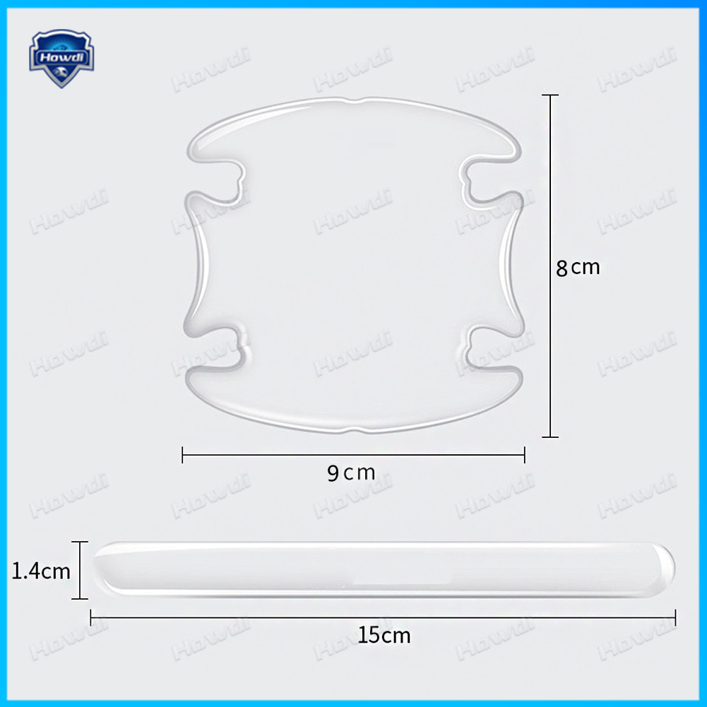 4pcs/set Penutup Pelindung Gagang Pintu Mobil Mangkok Dalam Stiker Anti Gores Untuk Perodua