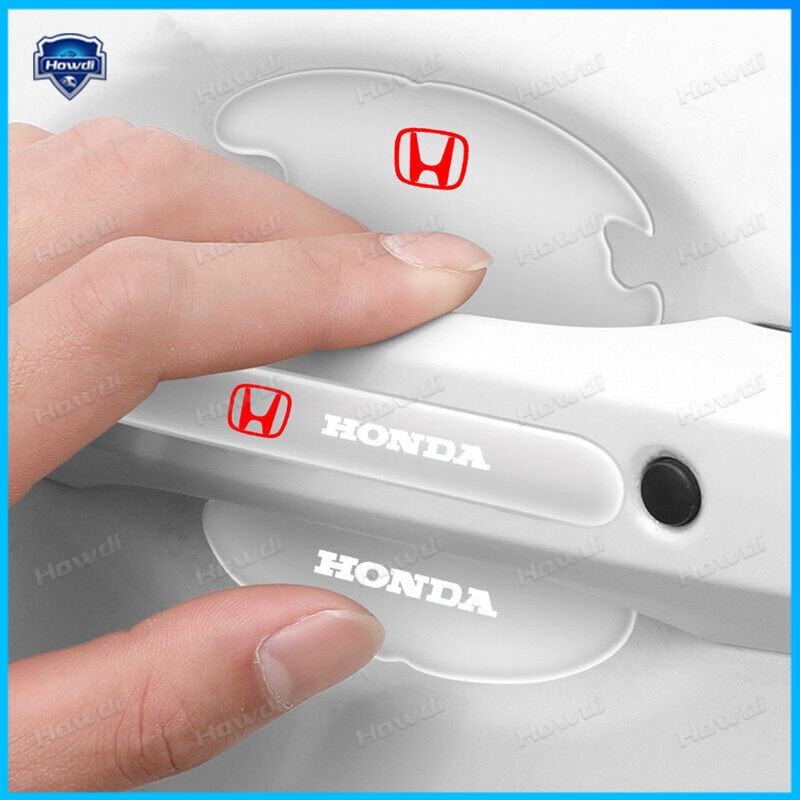 4pcs/set Cover Pelindung Gagang Pintu Mobil Mangkok Dalam Stiker Anti Gores Untuk Honda