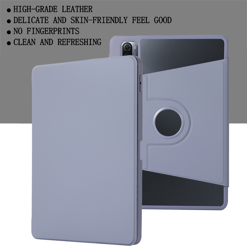 Untuk Xiaomi Redmi Pad (2022) 10.61 &quot;VHU4254IN Fashion360° Penutup Bening Akrilik Berputar Dengan Stand Slot Pulpen Flip Case Pelindung Tablet Mewah