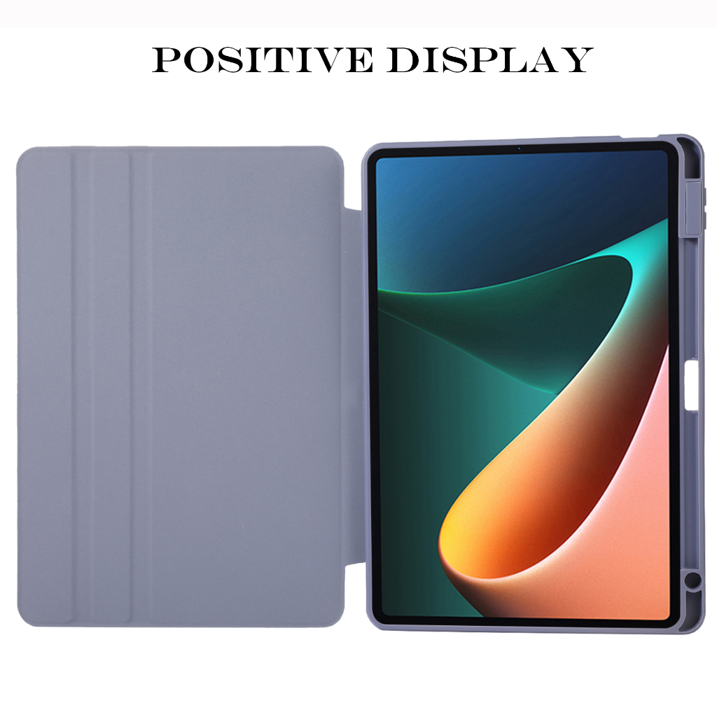 Untuk Xiaomi Redmi Pad (2022) 10.61 &quot;VHU4254IN Fashion360° Penutup Bening Akrilik Berputar Dengan Stand Slot Pulpen Flip Case Pelindung Tablet Mewah