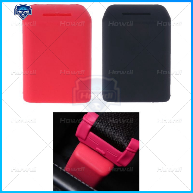 Sabuk Pengaman Universal Mobil Klip Gesper Silicone Cover Pelindung Anti Gores Tabrak Dekorasi Aksesoris