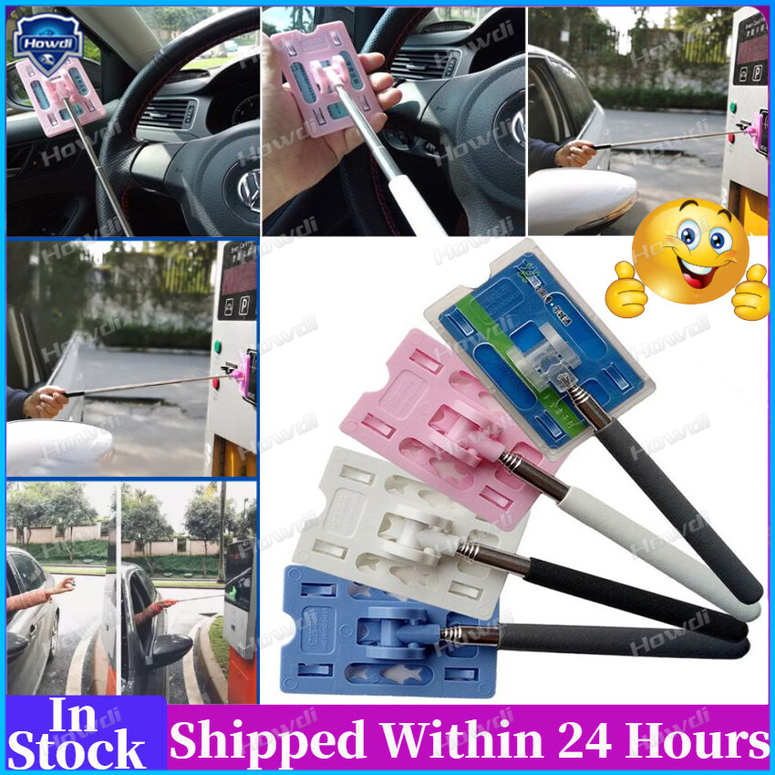 Tongkat Pembayaran Tanpa Kontak Parkir Mobil Adjustable Touch N Go Stick Holder Touch And Go Toll Card Stick Holder Aksesoris Tahan Lama