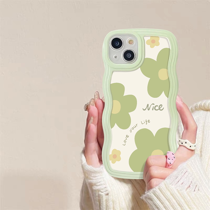 Casing Redmi 12C 10 9 9A 9T 9C NFC 10A Redmi Note 11 10s 11s 10 9 8 Note9 Note8 Note11s Note 10 Pro Max Plus Cute Fantasy Oil Painting Flowers Soft TPU Wavy Edge Phone Case