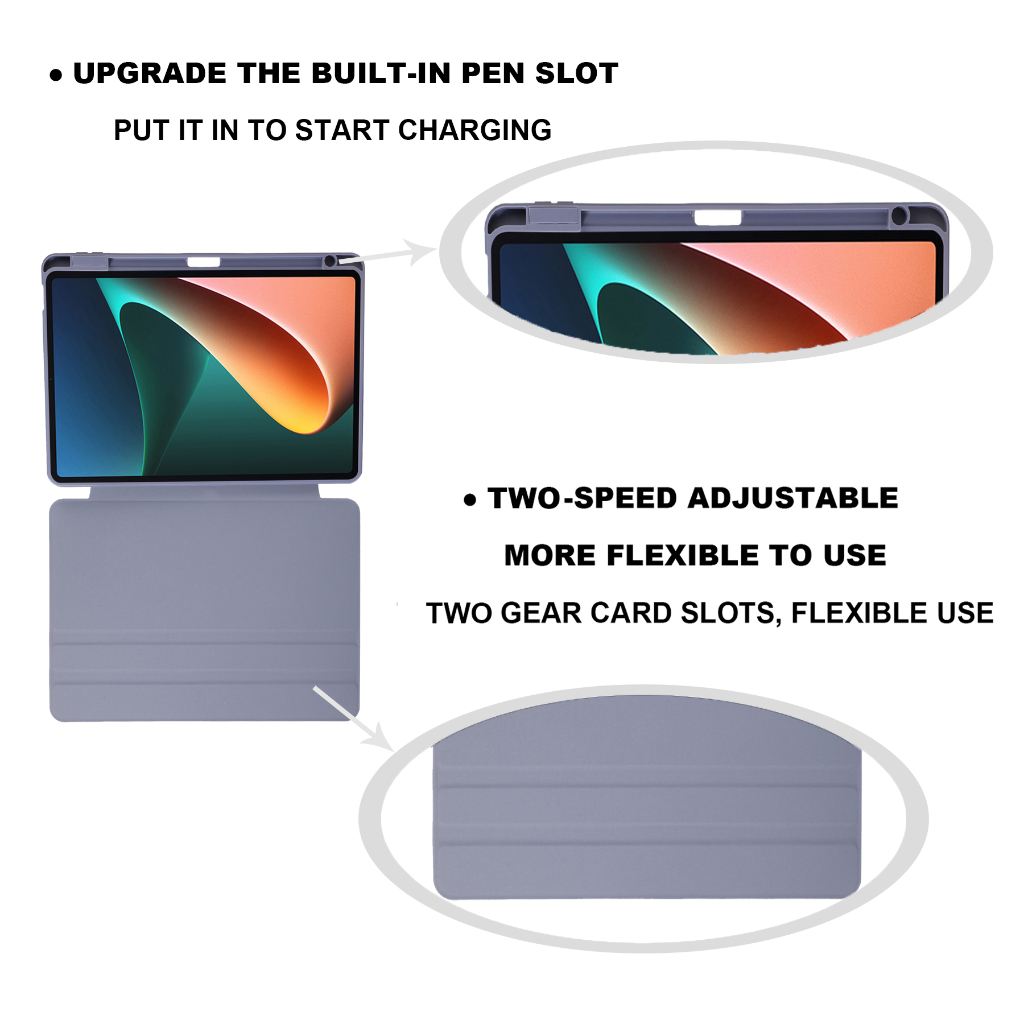 Untuk Honor Pad V8 Pro (2022) 12.1 &quot;ROD-W09 Honor Pad8 (2022) 12.0&quot; HEY-W09 Huawei Tablet 8fashion360° Penutup Bening Akrilik Berputar Dengan Stand Slot Pulpen Tablet Pelindung Flip Case