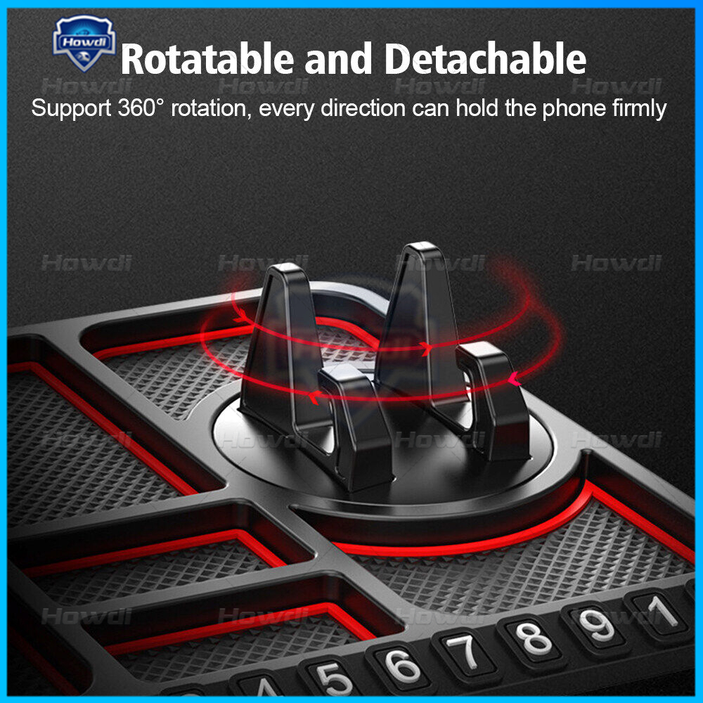 Silicone Anti-Slip Mat Car Handphone GPS Holder Dashboard Mobil Anti Slip Mat Nomor Parkir Mobil Tahan Panas washab