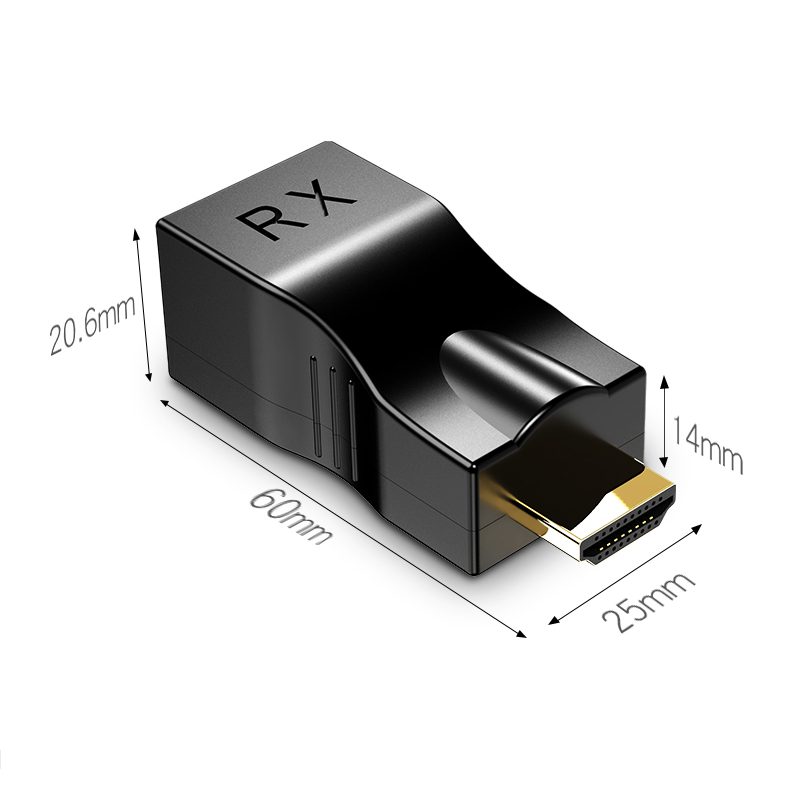 4k HDMI Extender HDMI Extension up to 30m Over Extension 30m Over CAT5e/CAT6 UTP Kabel Eterna RJ45 Port Jaringan LAN Untuk PC