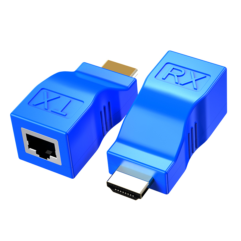 4k HDMI Extender HDMI Extension up to 30m Over Extension 30m Over CAT5e/CAT6 UTP Kabel Eterna RJ45 Port Jaringan LAN Untuk PC