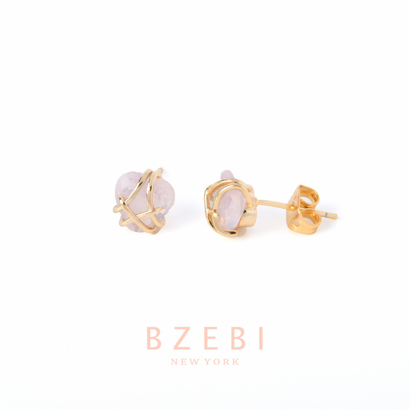 Anting Emas Berlian BZEBI 18k Anti Karat Korean Style Aksesoris Fashion Wanita Aksesoris Harian Perhiasan Premium Hadiah Ultah Dengan Box Exclusive 602e