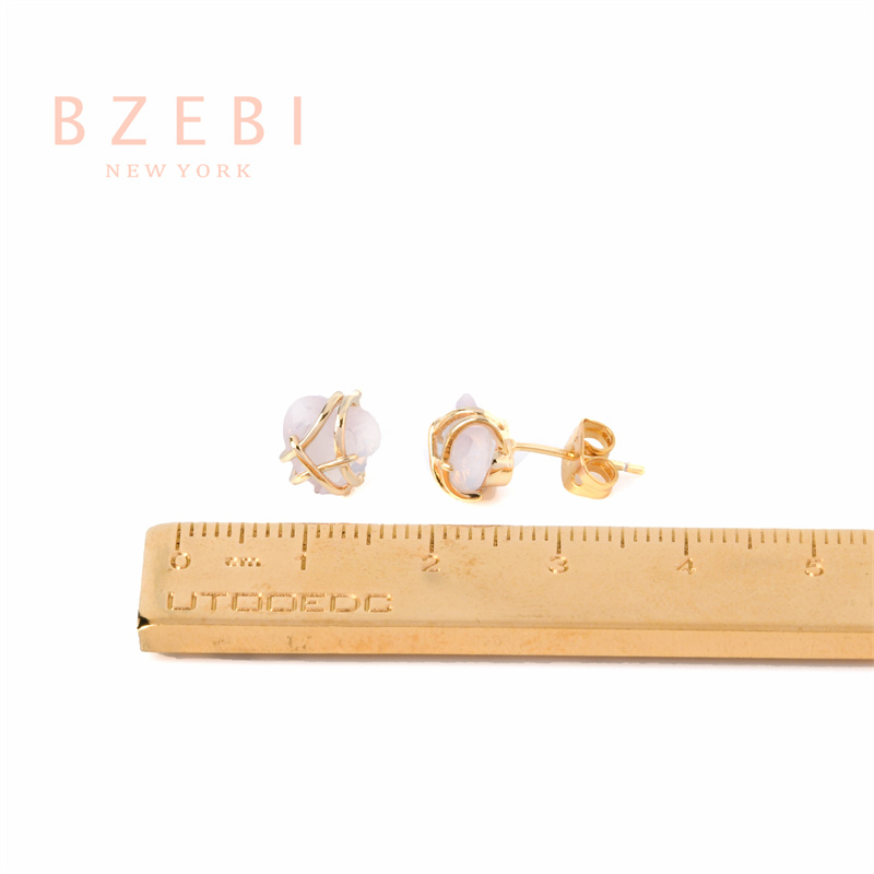 Anting Emas Berlian BZEBI 18k Anti Karat Korean Style Aksesoris Fashion Wanita Aksesoris Harian Perhiasan Premium Hadiah Ultah Dengan Box Exclusive 602e