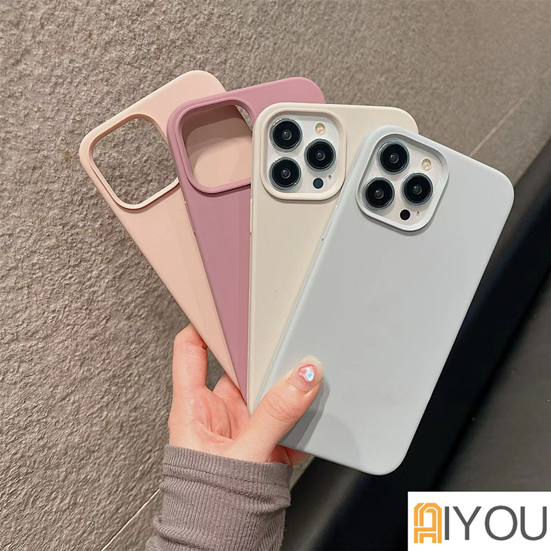 Case Bahan Silikon Tahan Banting Warna Permen Untuk iPhone 14 Pro MAX 14 Plus