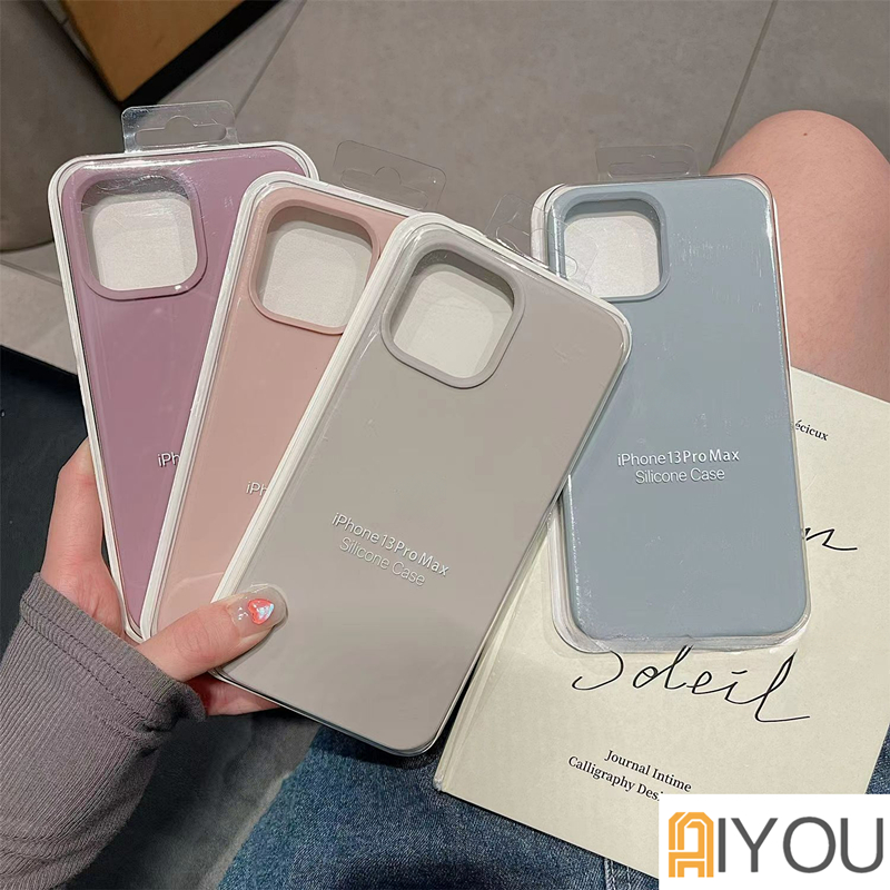 Case Bahan Silikon Tahan Banting Warna Permen Untuk iPhone 14 Pro MAX 14 Plus