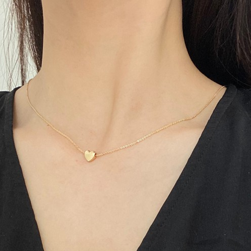 Necklace Accessories Korea Love Heart-shaped Clavicle Chain Personality Simple