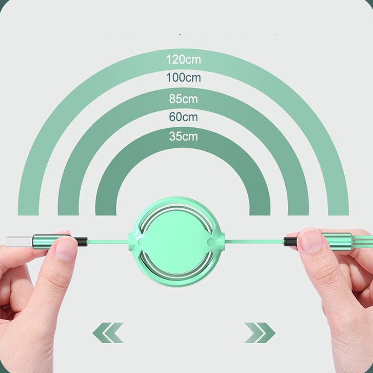 Liquid Charging Line Car Mobile Phone Fast Charging Line 3-In-1 Kabel Cas 1.2M Untuk Semua Ponsel Android/Type-c