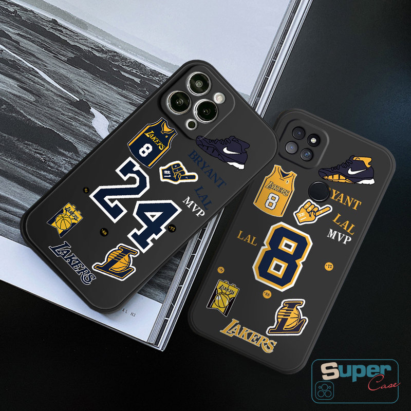 Casing Lakers Tepi Lurus Tpu Lembut Trendi Untuk Vivo Y11 Y20 Y02 Y16 Y12 Y35 Y20i V23E Y51 Y15 Y30i Y91 V25E Y22s Y91C Y31 Y15 Y30 Y95 Y50 Y93 Y22 Y53 Y12s Y20s Y12i N.B.A Kobe Cover