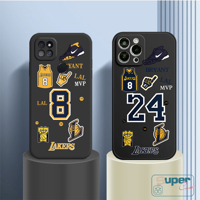 Casing Lakers Tepi Lurus Tpu Lembut Trendi Untuk Vivo Y11 Y20 Y02 Y16 Y12 Y35 Y20i V23E Y51 Y15 Y30i Y91 V25E Y22s Y91C Y31 Y15 Y30 Y95 Y50 Y93 Y22 Y53 Y12s Y20s Y12i N.B.A Kobe Cover