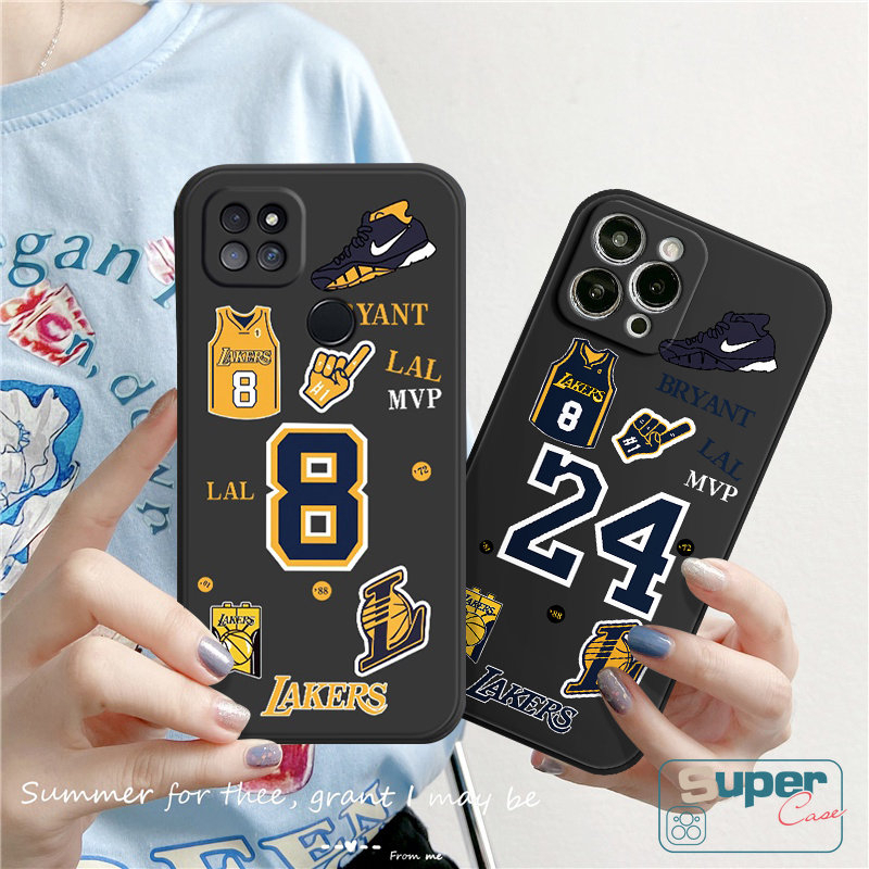Casing Lakers Tepi Lurus Tpu Lembut Trendi Untuk Vivo Y11 Y20 Y02 Y16 Y12 Y35 Y20i V23E Y51 Y15 Y30i Y91 V25E Y22s Y91C Y31 Y15 Y30 Y95 Y50 Y93 Y22 Y53 Y12s Y20s Y12i N.B.A Kobe Cover