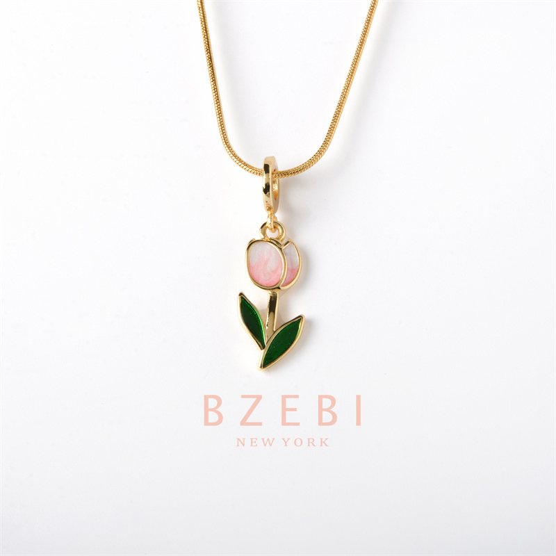 Bzebi Kalung Emas 18k, Kalung Baja Titanium, Kalung Liontin Berlian, Anti Karat, Aksesoris Fashion Wanita Perhiasan Gaya Korea, Hadiah Ulang Tahun Dengan Kotak Eksklusif 1196n