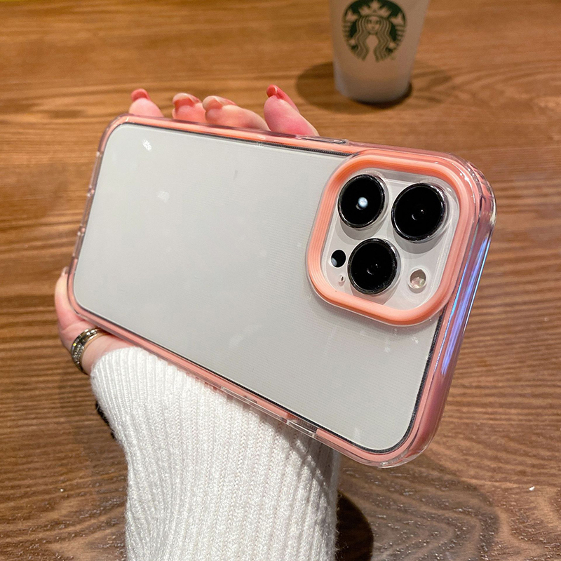 3-in-1 Case Realme C12 C35 C31 C25 8i C25Y C25s C11 C21 C20A C21Y C3 8Pro 6i 7 7i 5i C17 C15 6 6s 5s C11 2020 Transparan Bening Anti Jatuh TPU Phone Case