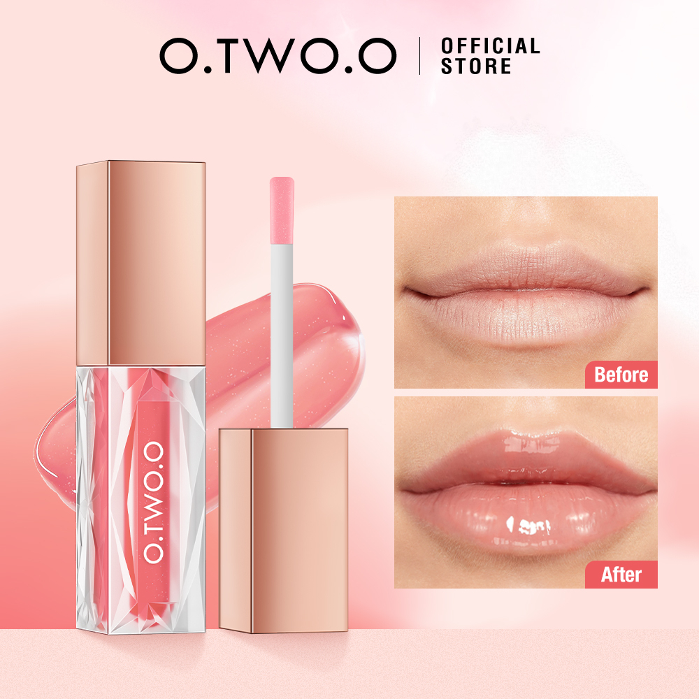 O.TWO.O Lip Gloss / Lipstick Kristal Bening Ringan Dan Jernih