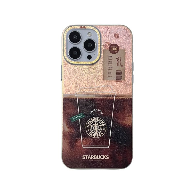 Mode Baru! Casing Starbucks Bertekstur Sutra Warna-Warni IPHONE 14 Pro Max 13 Pro Max 12 Pro Max11 Case