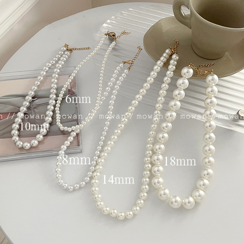 Fashion Mutiara Kalung Untuk Wanita Manik-Manik Rantai Choker Liontin Kalung Aksesoris Perhiasan