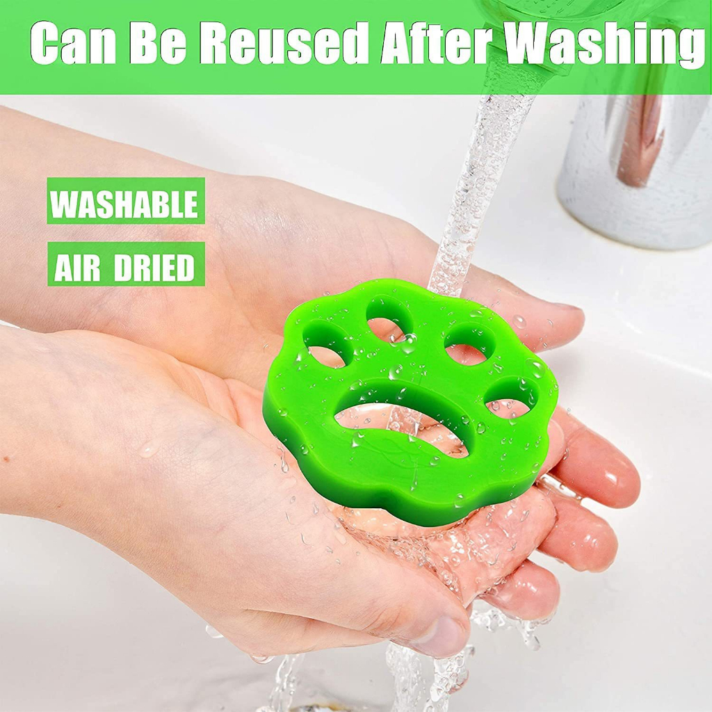 Pet Fur Catcher Reusable Washing Machine Hair Remover Bola Penyaring Pembersih Aksesoris Laundry Reusable