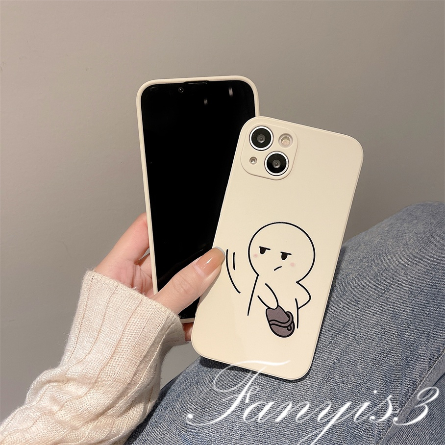 Compatible For iPhone 14 13 12 11 Pro Max X XR Xs Max 7 8 Plus SE 2020 Kompatibel Untuk Couple Beat Phone Case Silicon Soft Cover Pelindung