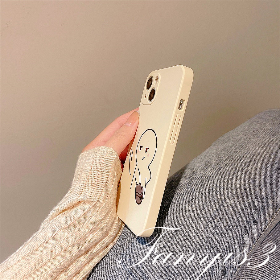 Compatible For iPhone 14 13 12 11 Pro Max X XR Xs Max 7 8 Plus SE 2020 Kompatibel Untuk Couple Beat Phone Case Silicon Soft Cover Pelindung