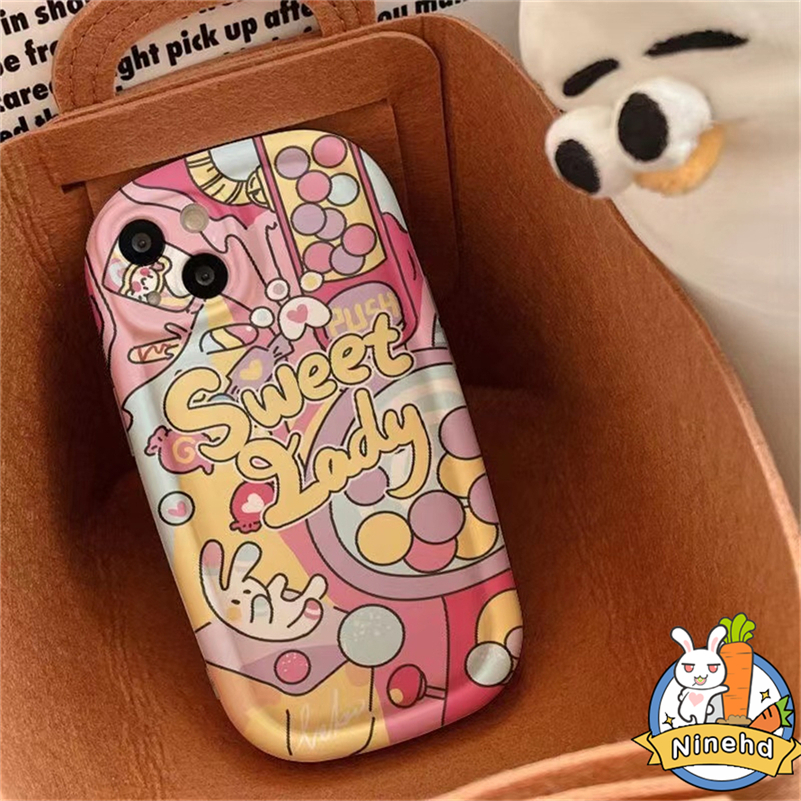 IPHONE Casing Kompatibel Untuk Iphone14 13 12 11 Pro Max X Xr Xs Max8 7 6 6s Plus SE Permen Korea Sweetheart Style Phone Case Silikon Bantal Udara Shockproof Soft Case Cover Pelindung