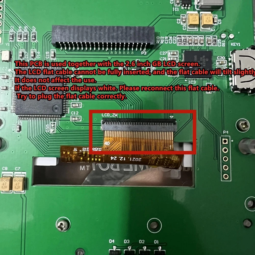 Layar LCD 2.45 Inci Dan Shell Baru Untuk Gameboy GB LCD Ukuran Koreksi Kecerahan Tinggi Instalasi Sederhana Tidak Perlu Potong Cangkang