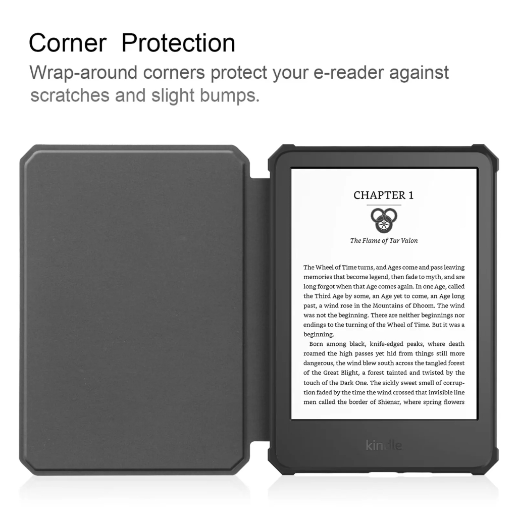 All-new Kindle2022 6.0 &quot;Case Untuk Amazon Kindle2022 Generasi 11 C2V2L3 6.0-inch e-Book Readers Fashion Warna Solid TPU Empat Sudut Perlindungan eReader Kulit Flip Cover