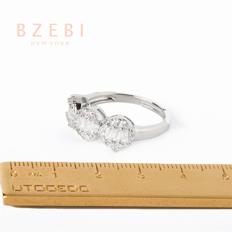 Bzebi Cincin Emas Berlian 18k, Cincin Terbuka Dapat Disesuaikan, Anti Karat, Gaya Korea, Aksesoris Fashion Wanita, Aksesoris Sehari-Hari, Perhiasan Premium, Hadiah Ulang Tahun Dengan Box 1186r