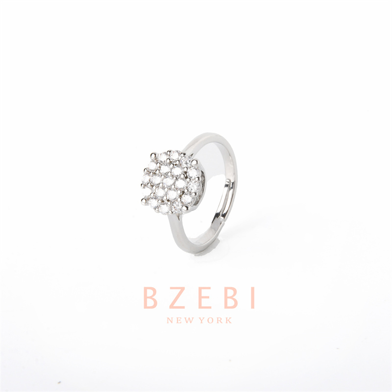 Bzebi Cincin Emas Berlian 18k, Cincin Terbuka Ajustable, Anti Karat, Gaya Korea, Aksesoris Fashion Wanita, Aksesoris Sehari-Hari, Perhiasan Premium, Hadiah Ulang Tahun Dengan Box 1187r