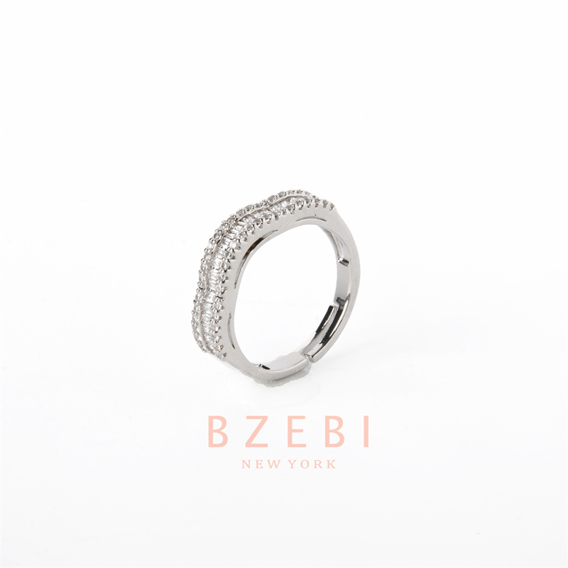 Bzebi Cincin Emas Berlian 18k, Cincin Terbuka Dapat Disesuaikan, Anti Karat, Gaya Korea, Aksesoris Fashion Wanita, Aksesoris Sehari-Hari, Perhiasan Premium, Hadiah Ulang Tahun Dengan Box 1190r