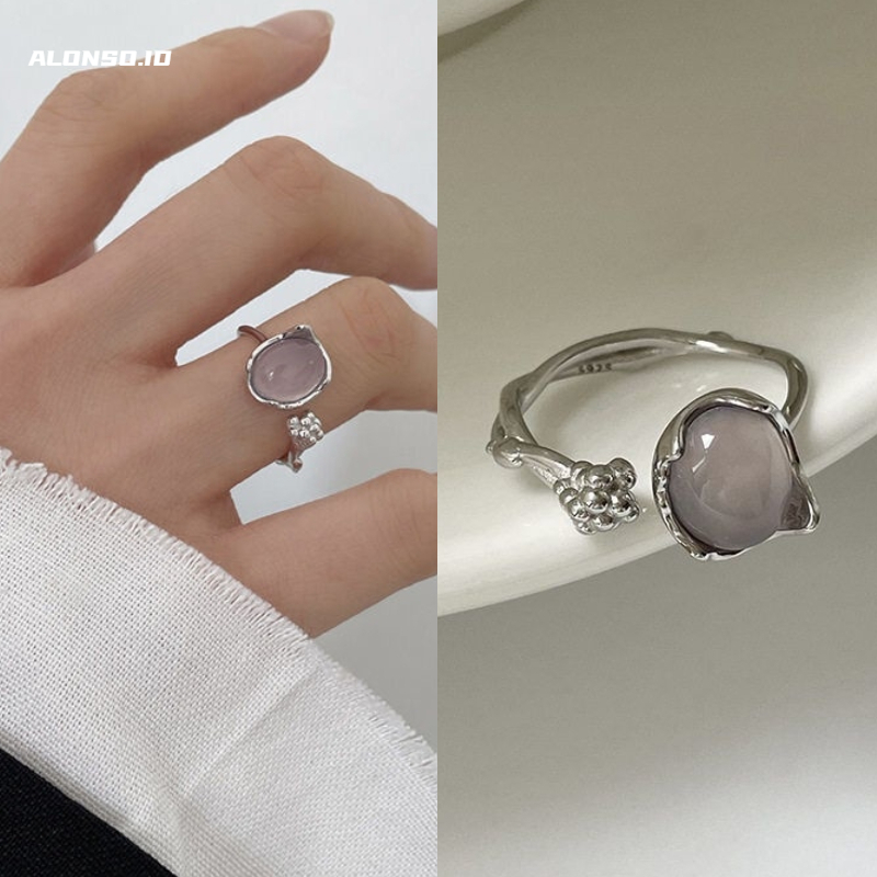 Aksesoris Cincin Kuncup Tidak Teratur Retro Fashion Versi Korea Kepribadian