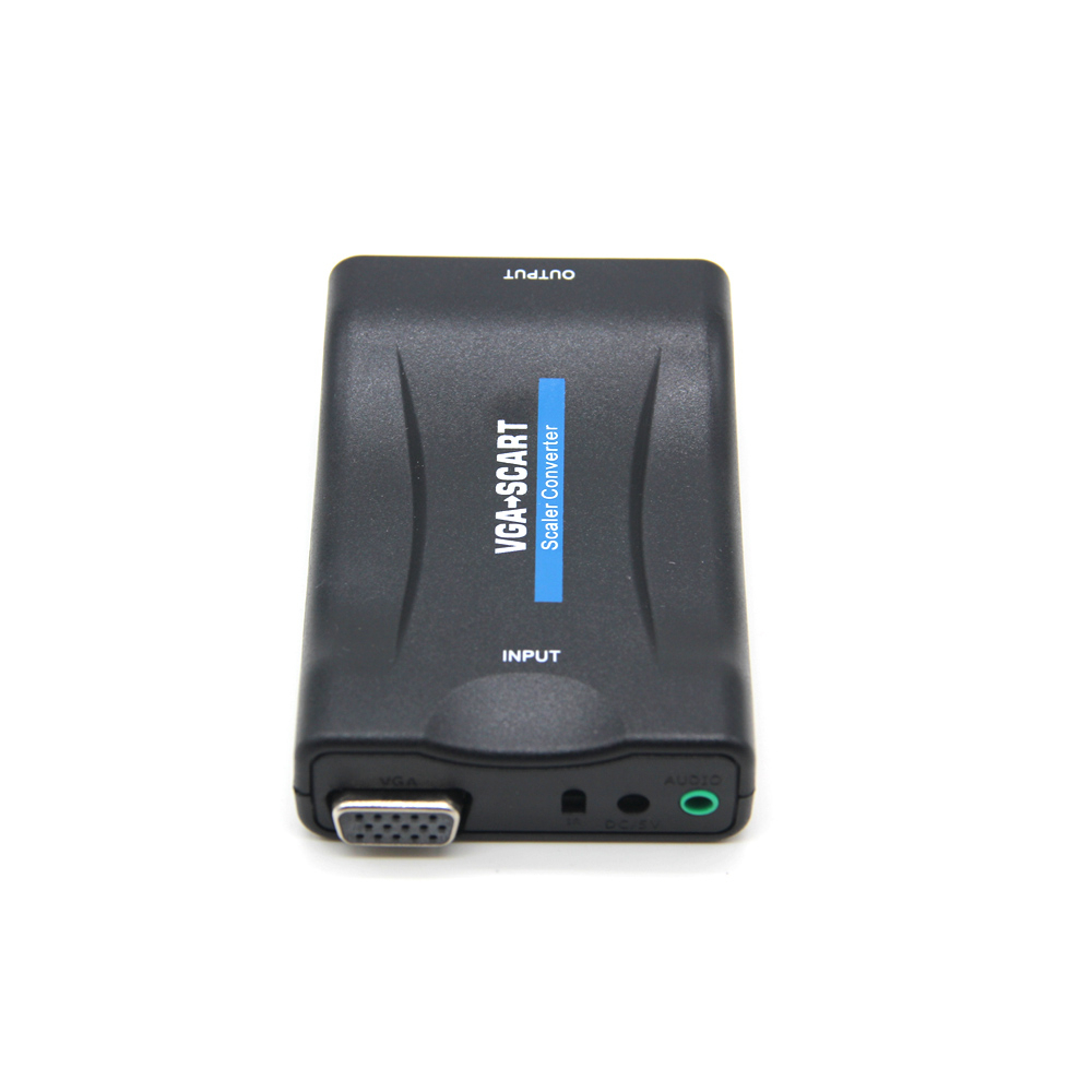 Vga to SCART Video Audio Converter Adapter Conversor Digital Untuk Konektor Adaptor Sinyal TV Dengan dfor TV