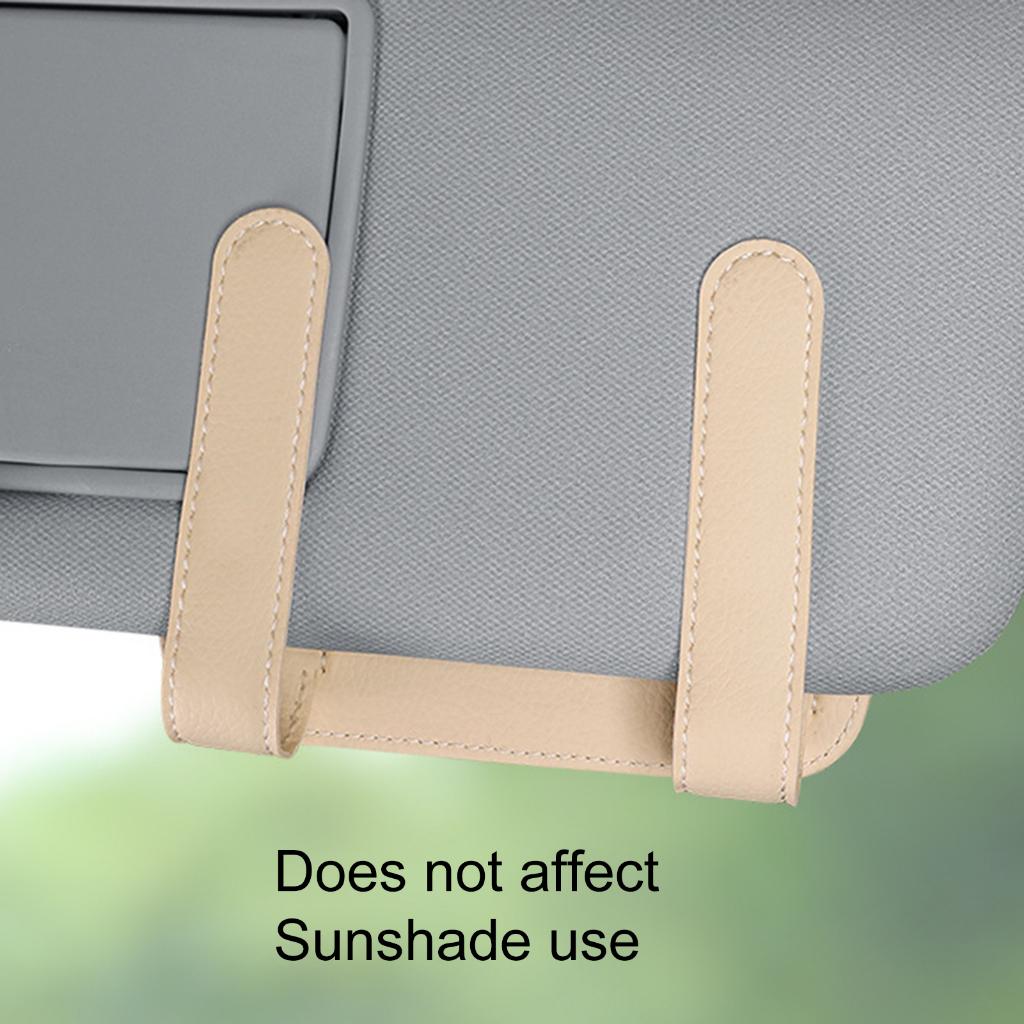 Suppmodel Hemat Ruang Kacamata Hitam Klip Perlengkapan Kendaraan Car Sun Visor Kartu Nama DVD Holder Anti Gores