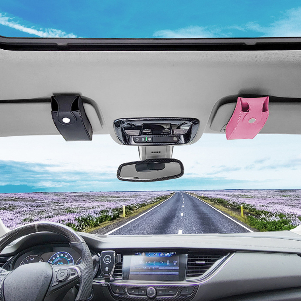 Suppmodel Mobil Kuat Pelindung Matahari Pemegang Aksesoris Mobil Woman Man Sun Visor Glasses Case Portable