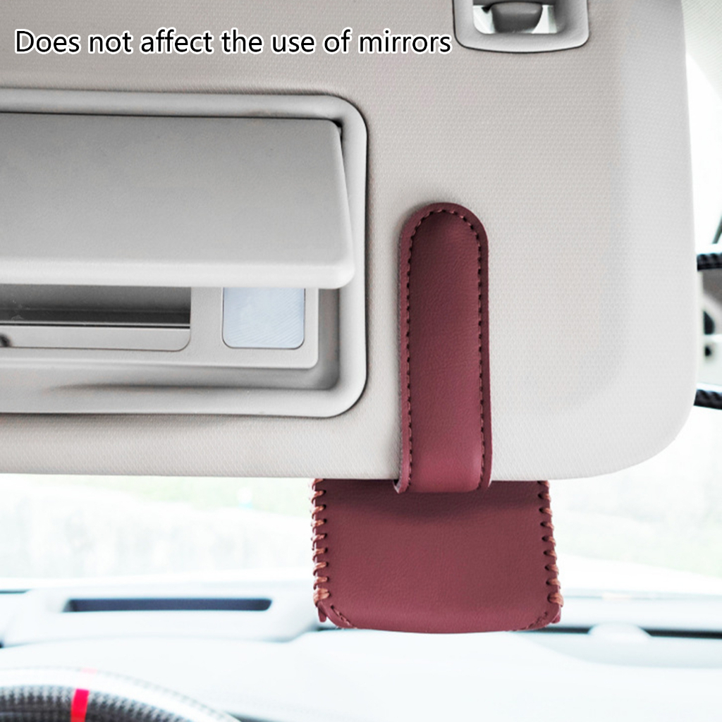 Suppmodel Mobil Kuat Pelindung Matahari Pemegang Aksesoris Mobil Woman Man Sun Visor Glasses Case Portable