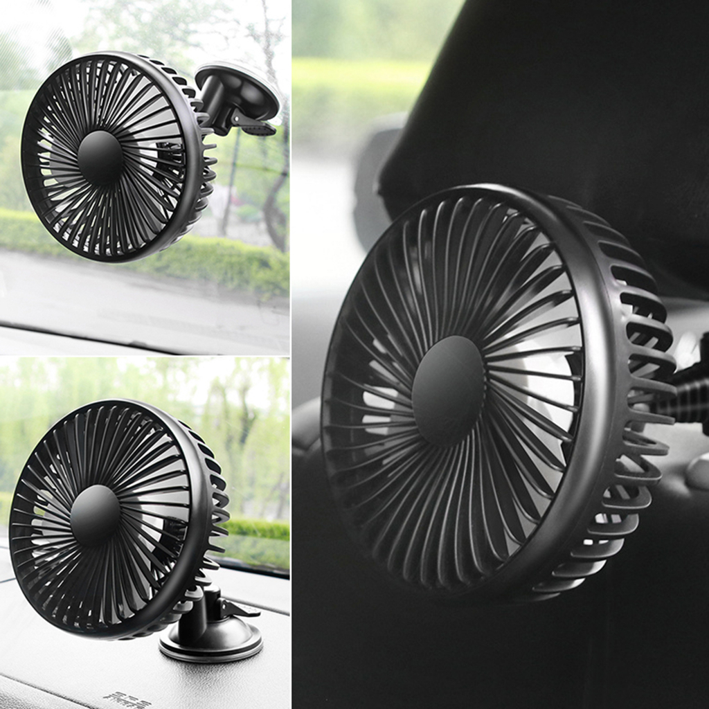 Suppmodel Kipas Angin Mobil Hemat Energi Perlengkapan Kendaraan Dashboard USB Air Cooling Fan 3baling