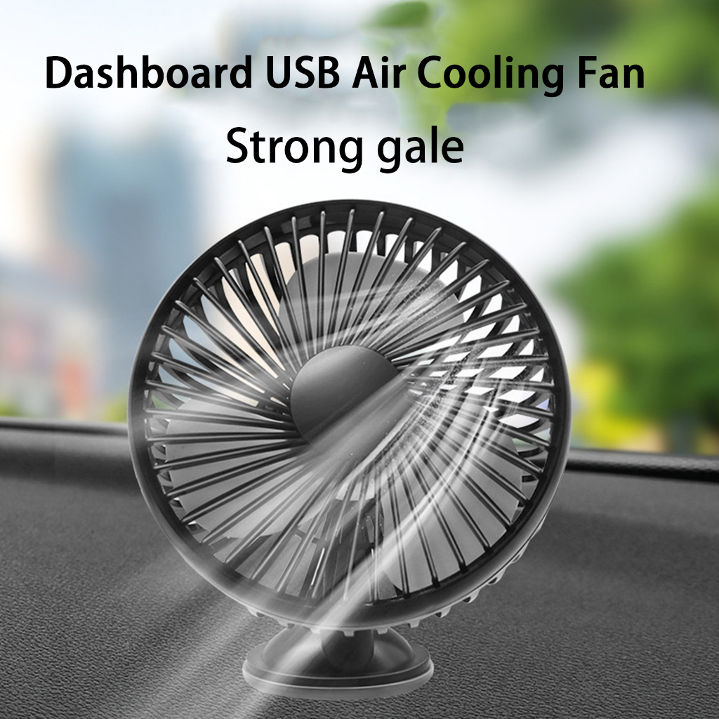 Suppmodel Kipas Angin Mobil Hemat Energi Perlengkapan Kendaraan Dashboard USB Air Cooling Fan 3baling
