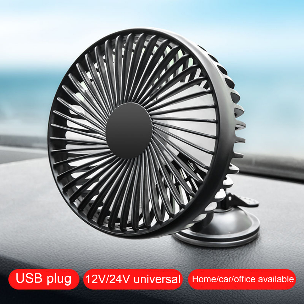 Suppmodel Kipas Angin Mobil Hemat Energi Perlengkapan Kendaraan Dashboard USB Air Cooling Fan 3baling