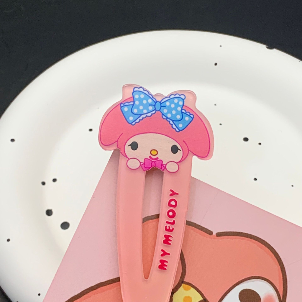 【COD】Delunashop_Acc jepit rambut hair clip / pin rambut sanrio kuromi Cinnamonroll kep poni anak