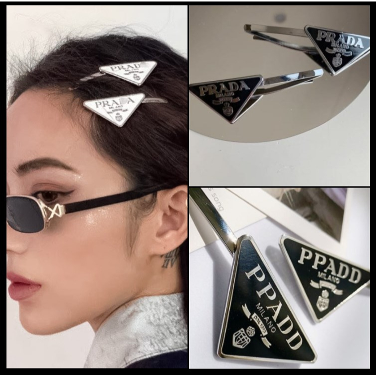 【COD】Gadis Keren Bobby Pin Poni Jepit Rambut Hair Clip Side Clip Geometris Segitiga Huruf