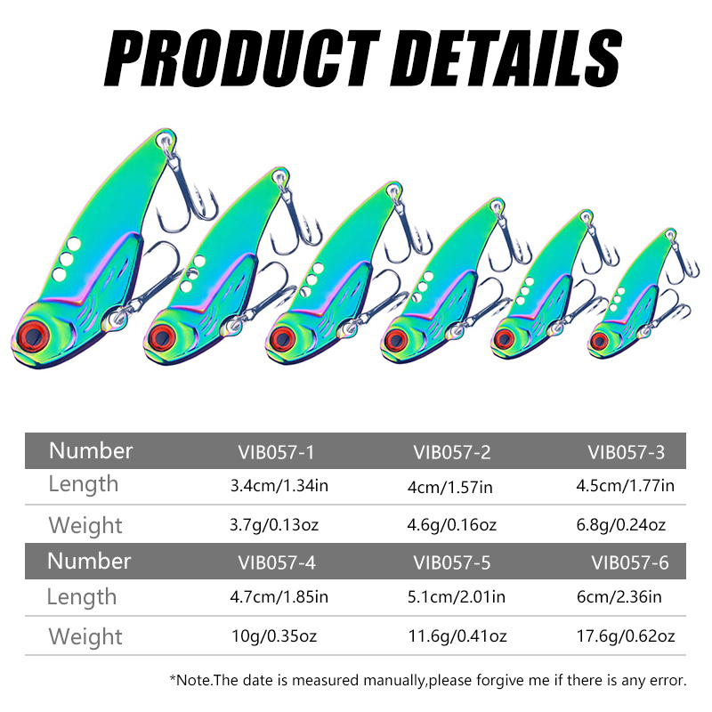 Hengjia 1Pcs Logam VIB Fishing Lure Pisau Getar Spinner Sendok Umpan Pancing Tenggelam Umpan Keras Jigs Trout Tackle Untuk Semua Lapisan Air Tembakan Panjang